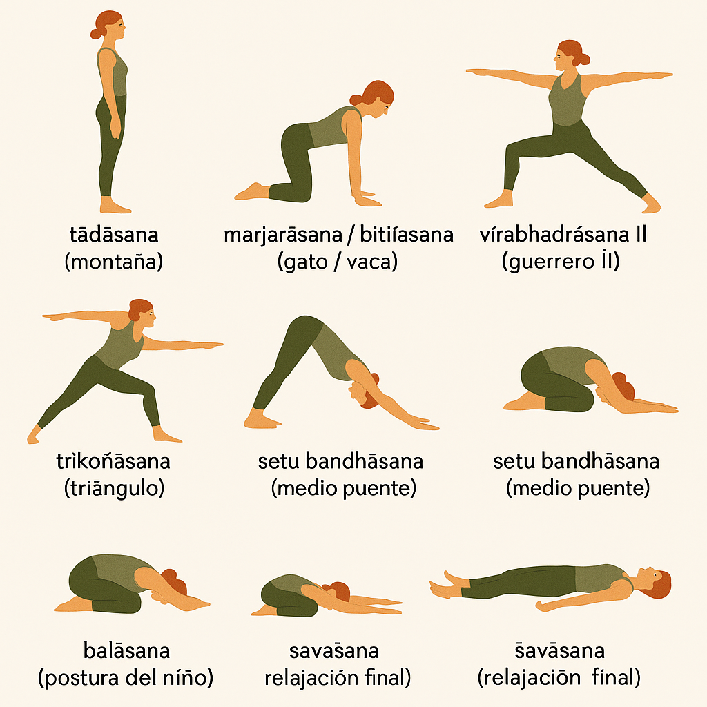 postura de yoga